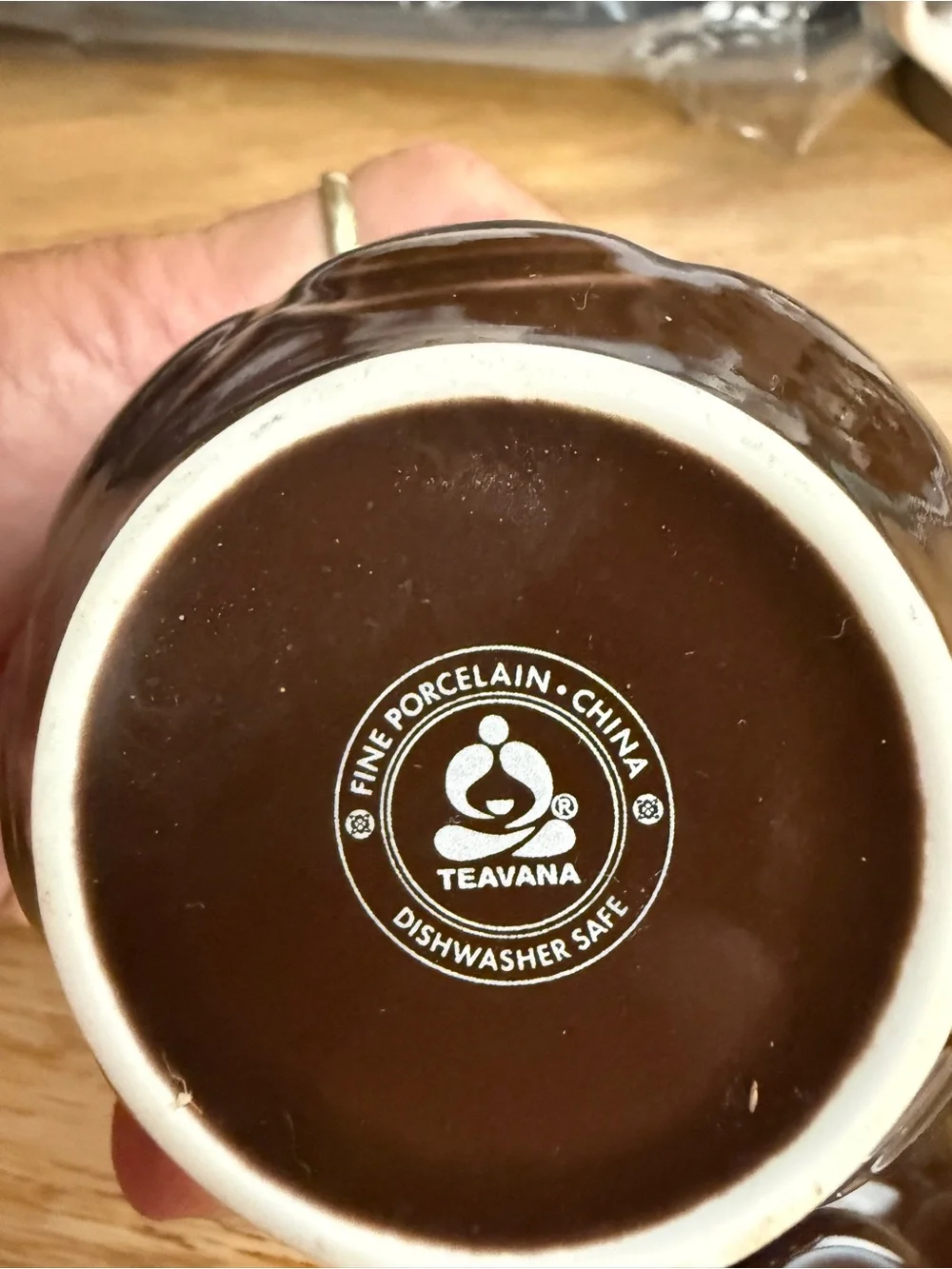 Teavana Tea Cups with lid and filters Honey Pot - Brown